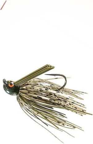 Power Finesse Jig 1/4 Oz Green Pumpkin Cross Eye Highly Efficient Lures for Various Kinds of Fish Jagg0le2360