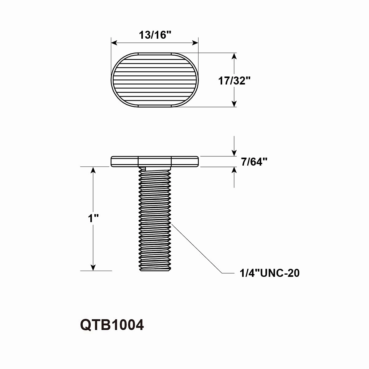 POWERTEC 5/16"-18 T Track Bolts - 40 Pack, 1 Inch Long for Universal T Track, Accessories for Woodworking Jigs and Fixtures