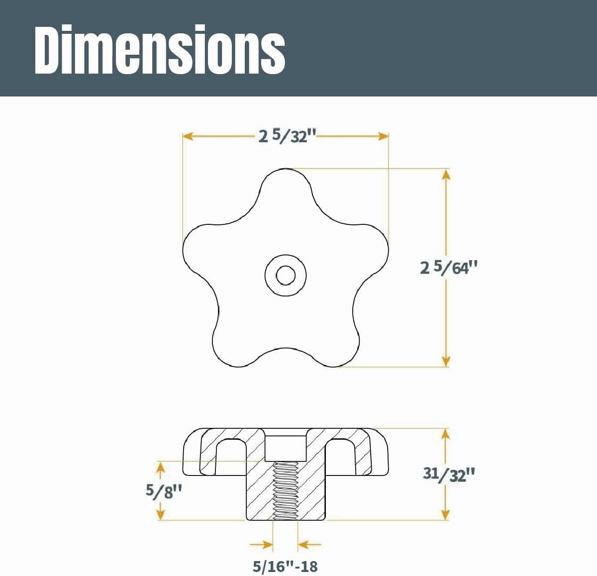 POWERTEC 72250 T-Track Hold Down Clamp, 5-1/2" L x 1-1/8" W, 2 Pack, and T Track Knob Kit w/Threaded Knobs and 5/16"-18 T Track Bolts, 16 Piece Set, T Track Accessories for Woodworking Jigs