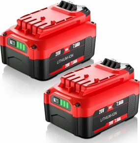 POWTREE 2Pack CMCB206 7.0Ah Battery Combo Set for for Craftsman-V20 20V Max Battery CMCB204 CMCB205 CMCB202 CMCB202-2 CMCB201 CMCB206 CMCD700C (Only for V20 Series Tools)