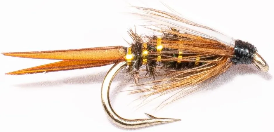 Prince Nymphs for Fly Fishing 12 Pack - Hook Sizes 12-18, Wet Fly Accessories, Trout Flies, Wet Fies Box and Tools, Fishing Flies for Bass and Panfish, Nymph