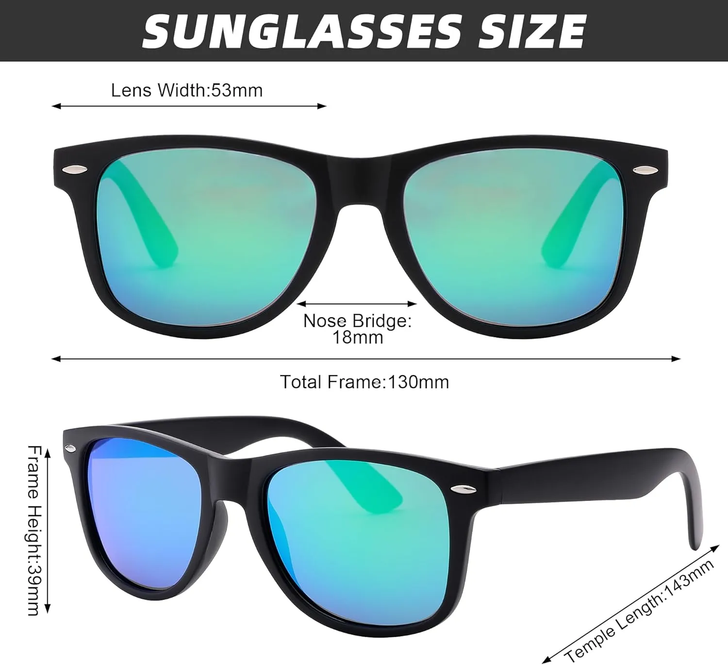 Pro Acme Semi-Rimless Polarized Sunglasses UV 400 Protection for Women Men