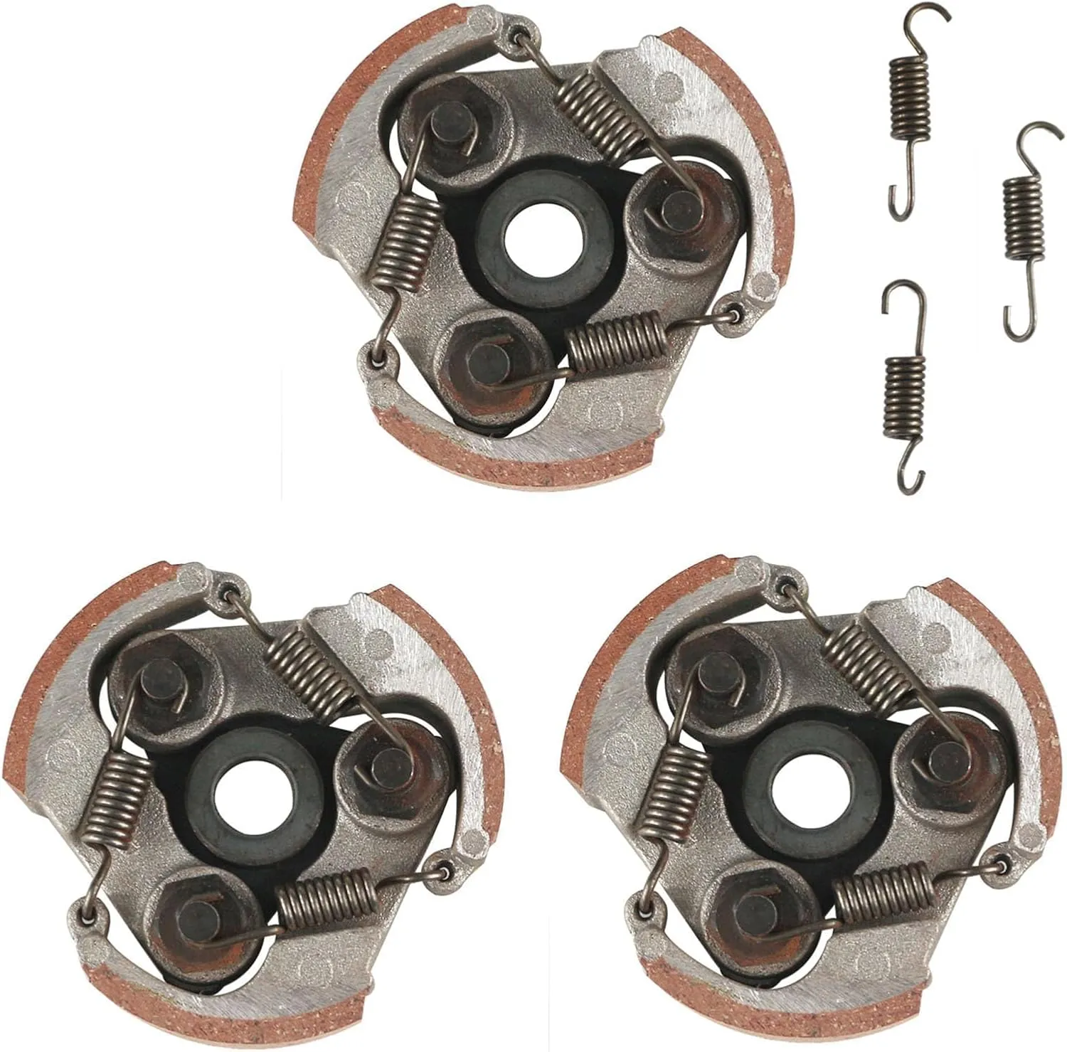 PRO BAT 3Pcs 3 Shoes Centrifugal Clutch Pad for 2 Stroke 43cc 47cc 49cc Pocket Mini PIT Quad Dirt Bike ATV