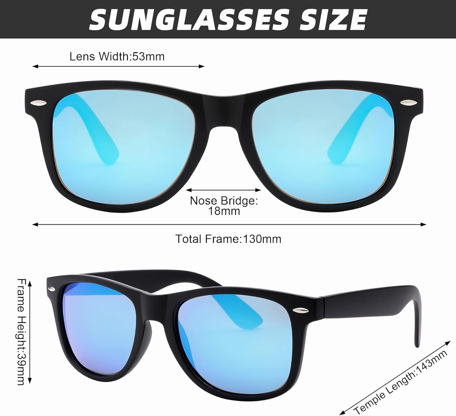 Pro Acme Semi-Rimless Polarized Sunglasses UV 400 Protection for Women Men