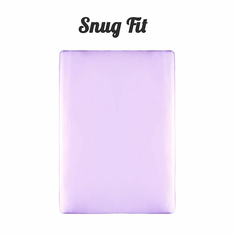 Pro Goleem Satin Pack n Play Playard Sheet Great for Baby Hair Soft Silk Feeling 27x39 Inch Fitted Portable Mini Crib Sheet Playard Mattress Cover for Girls Lavender