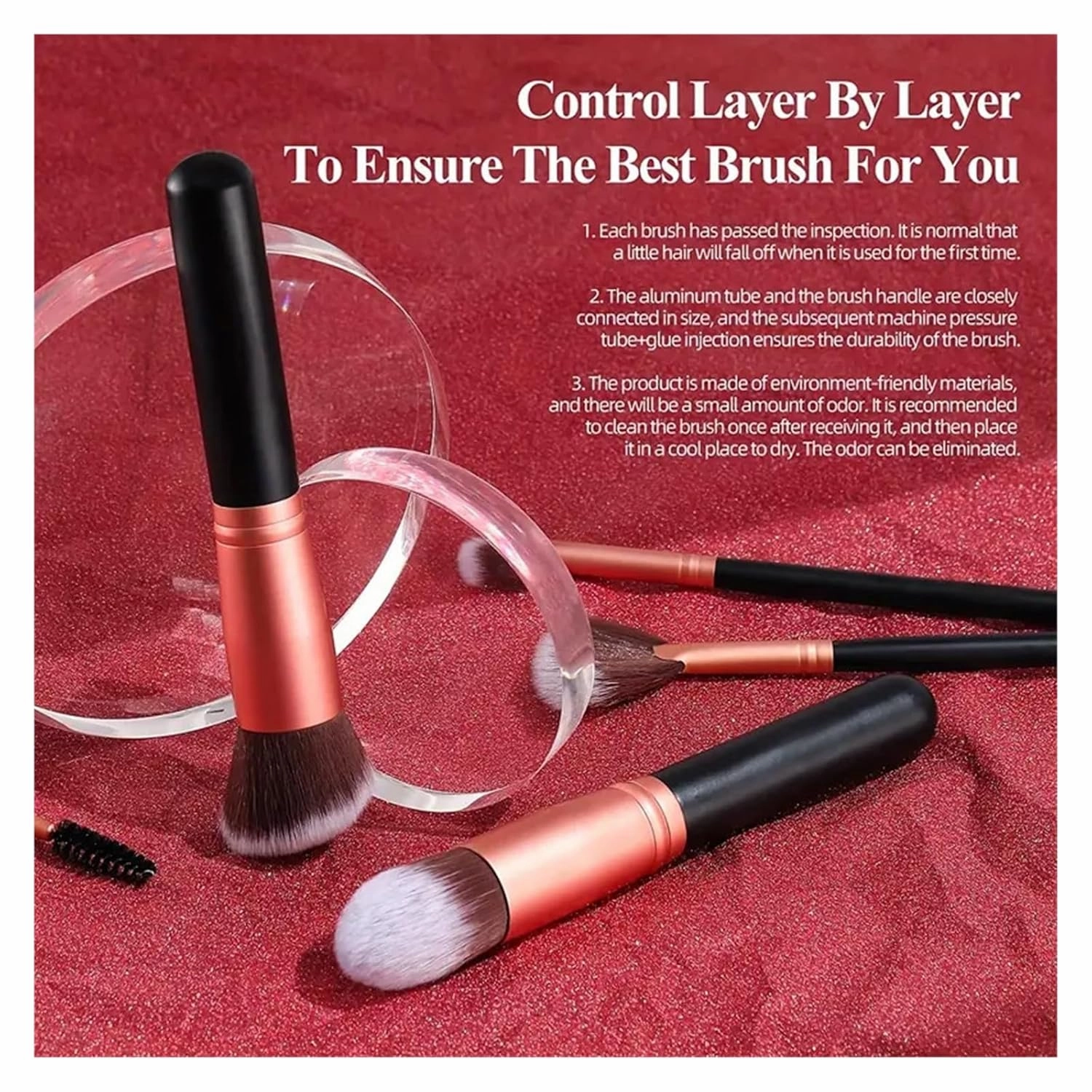 Professional 3/14/16Pcs Makeup Brushes Set Soft Fluffy Eye Shadow Foundation Concealer Blending Blush Brushes Women Beauty Tools(Green)