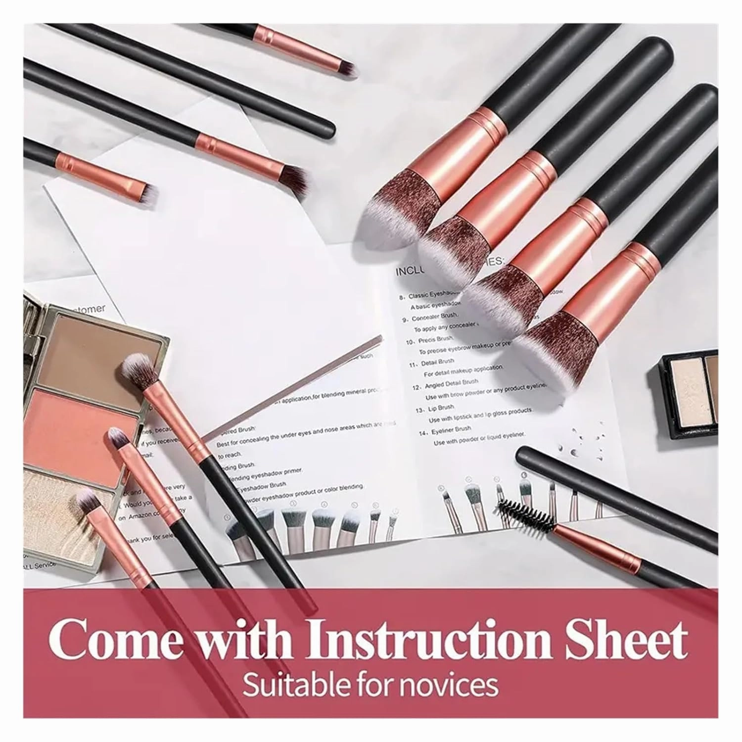 Professional 3/14/16Pcs Makeup Brushes Set Soft Fluffy Eye Shadow Foundation Concealer Blending Blush Brushes Women Beauty Tools(Green)
