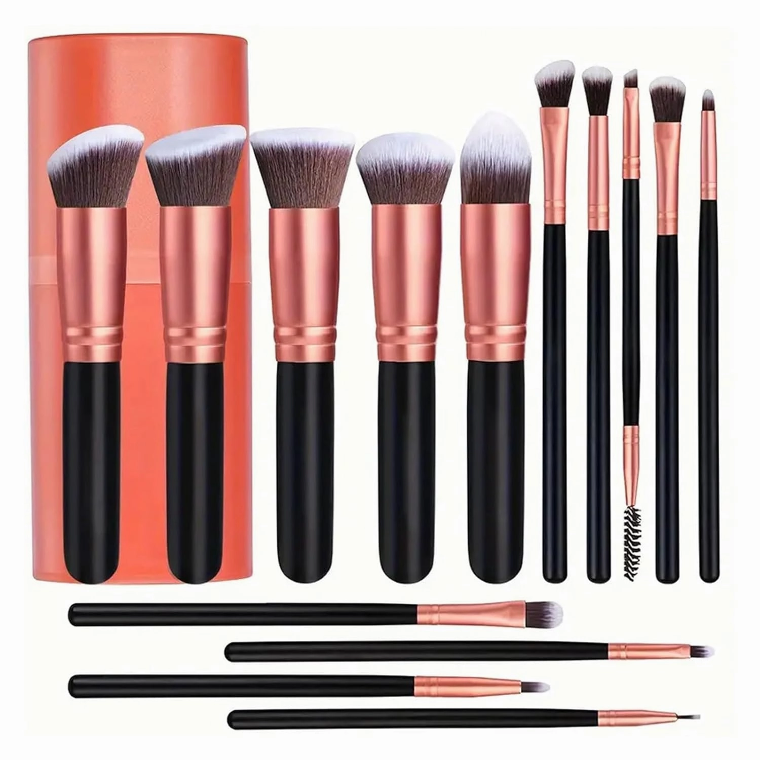 Professional 3/14/16Pcs Makeup Brushes Set Soft Fluffy Eye Shadow Foundation Concealer Blending Blush Brushes Women Beauty Tools(Green)