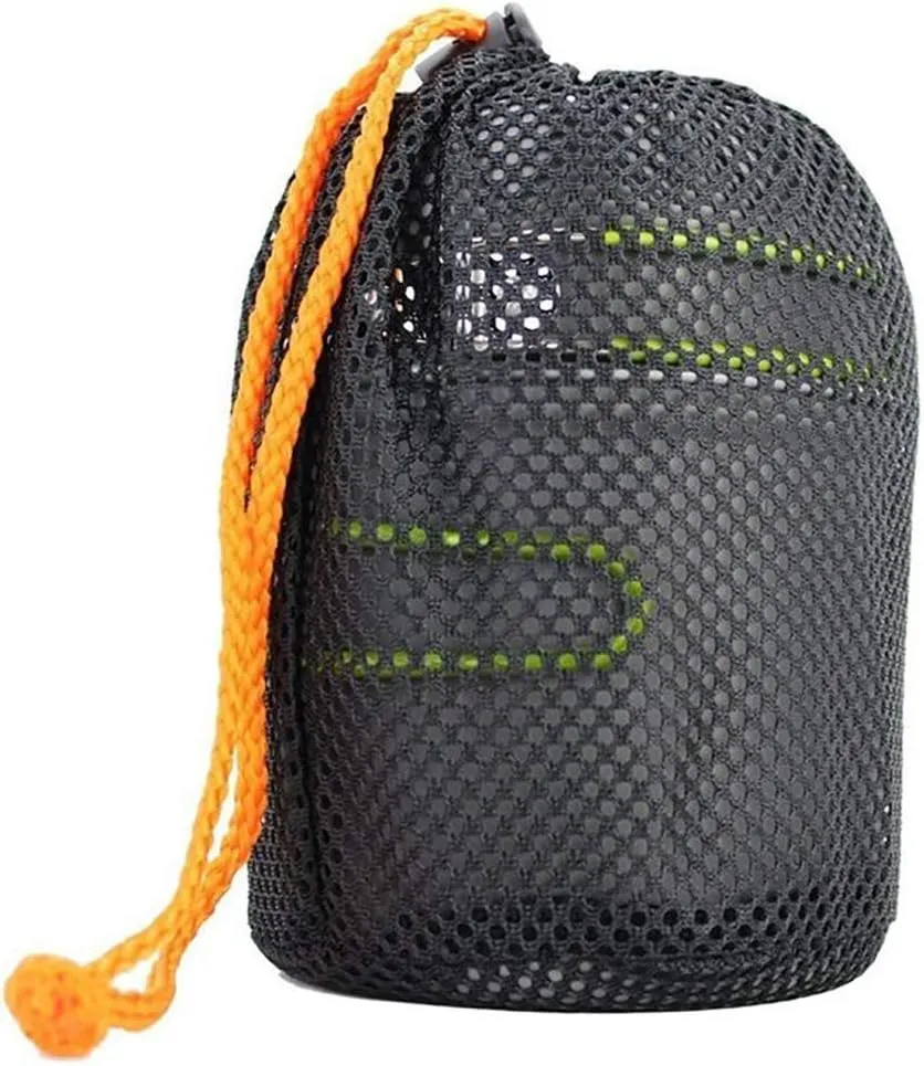 Protable Camping cookware Measuring kit for 2 People Light Outdoor Cooking Equipment with Stove Non Stick pan Pot with Utensils Bag for Hiking Picnic A Orange