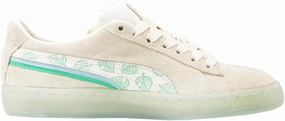 PUMA Kids Girls Suede Lace Up Sneakers Shoes Casual - Off White - Size 6 M