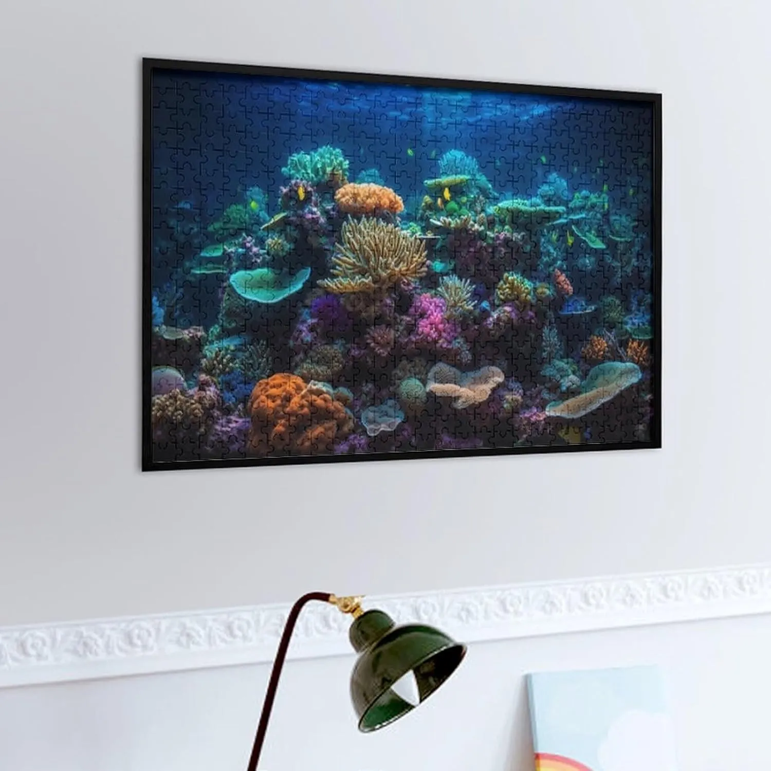 Puzzles for Adults 500 Pieces - Tropical Fish Swim Natural Coral Reef Funny Puzzle Unique Difficult and Challenge Large Puzzle Game Toys Gift