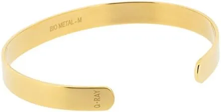 QRAY Gold Lite Steel Golf Athletic Bracelet Men Women C-Shaped Health Wellness Bracelet