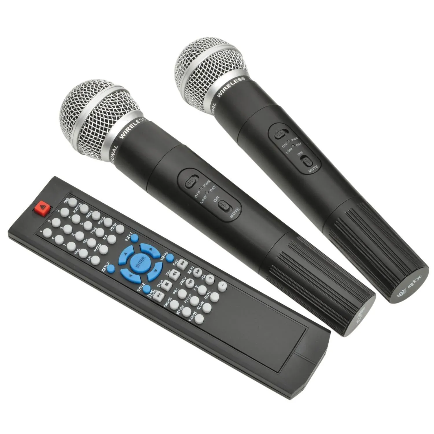 QTX PAV8 portable PA set   2 UHF mics, CD/DVD, USB/SD & Bluetooth