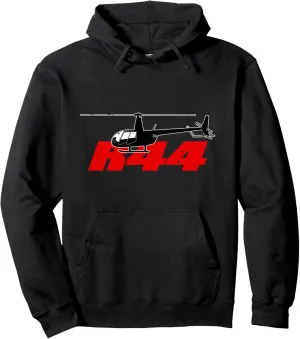 R44 Helicopter Pilot Aviation - R44 Helicopter Pullover Hoodie