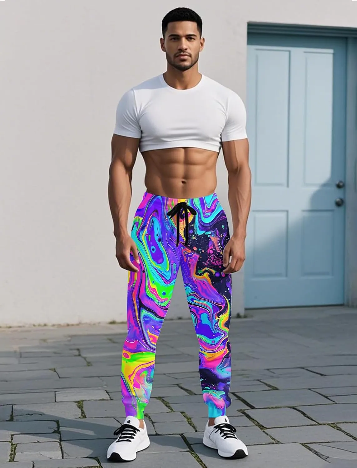 RAISEVERN Mens Sweatpants with Pockets Joggers for Men Sports Casual Sweat Pants with Drawstring