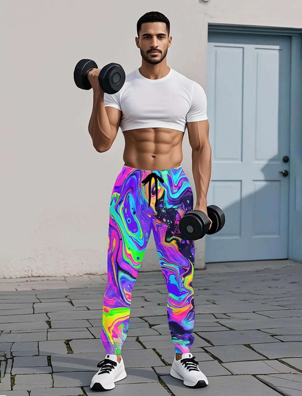 RAISEVERN Mens Sweatpants with Pockets Joggers for Men Sports Casual Sweat Pants with Drawstring