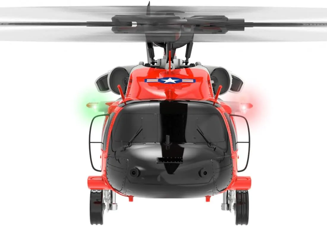 RC Brushless Helicopter, YUXIANG YXZNRC F09-S 1/47 2.4G 6CH Brushless Direct Drive RC Helicopter Model (RTF Edition)