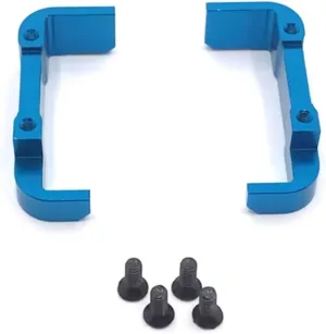 RC Car DIY Parts for WLtoys 144010 144001 144002 124016 124017 124018 124019 Metal Modified Battery Holder Remote Control Car Upgrade Parts Accessories(Blue)