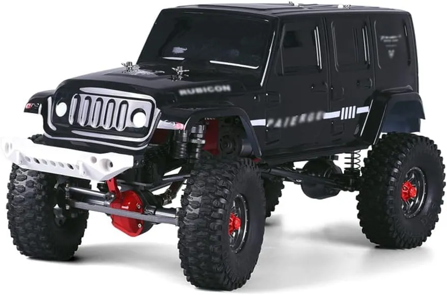 RC Cars Remote Control Car 1:10 Off Road Monster Truck,4WD Rock Crawler,2.4Ghz All Terrain Hobby Truck with Alloy Hydraulic Shock Absorber,Boy Adult Gifts
