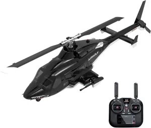 RC Helicopter for Adults, AW-911 Aircraft, 1/34 Scale 2.4G 9CH Flybarless with 6G/3D Stunt Mode, RC Helicopter Model with GPS Positioning (RTF),1 Battery