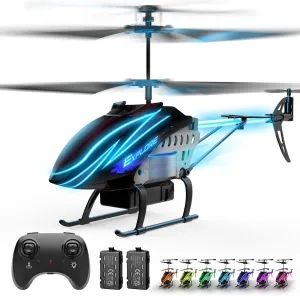 RC Helicopter, Remote Control Helicopter for Kids with 30Mins Flight(2 Batteries), 7 1 LED Light Modes, Altitude Hold, RC Toys for Boys Girls