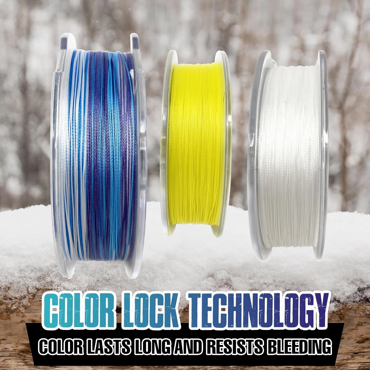 Reaction Tackle Ice Fishing Braided Fishing Line, Tip-Up Line, 8 Strands, Zero Memory Super Stong Pro Grade Power Ice Braided Line 150 Yard Spools