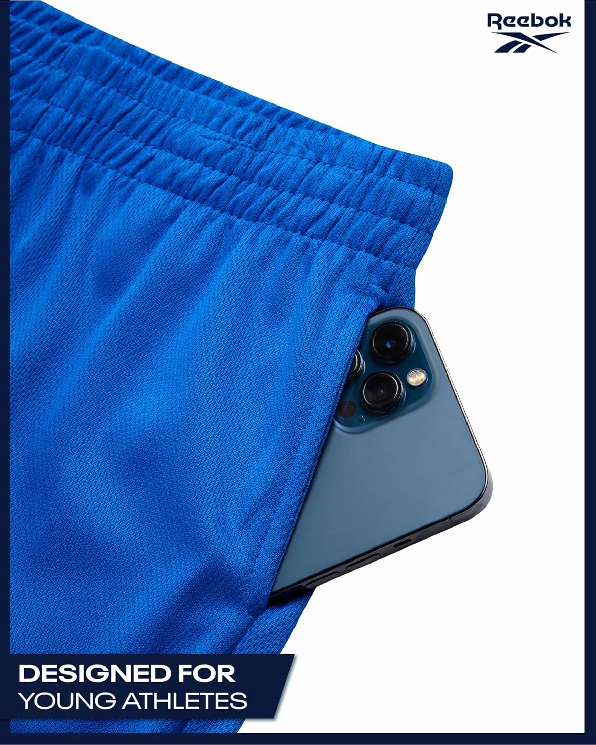 Reebok Boys Basketball Shorts 2 Pack – Mesh Athletic Shorts for Boys, Gym Shorts for Basketball, Running, and Everyday Play