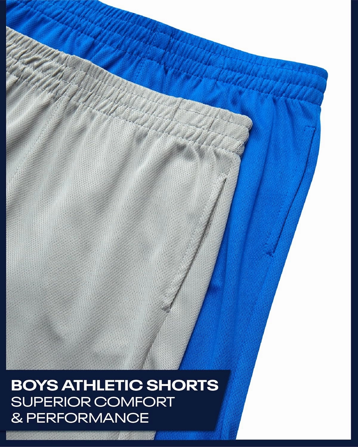 Reebok Boys Basketball Shorts 2 Pack – Mesh Athletic Shorts for Boys, Gym Shorts for Basketball, Running, and Everyday Play