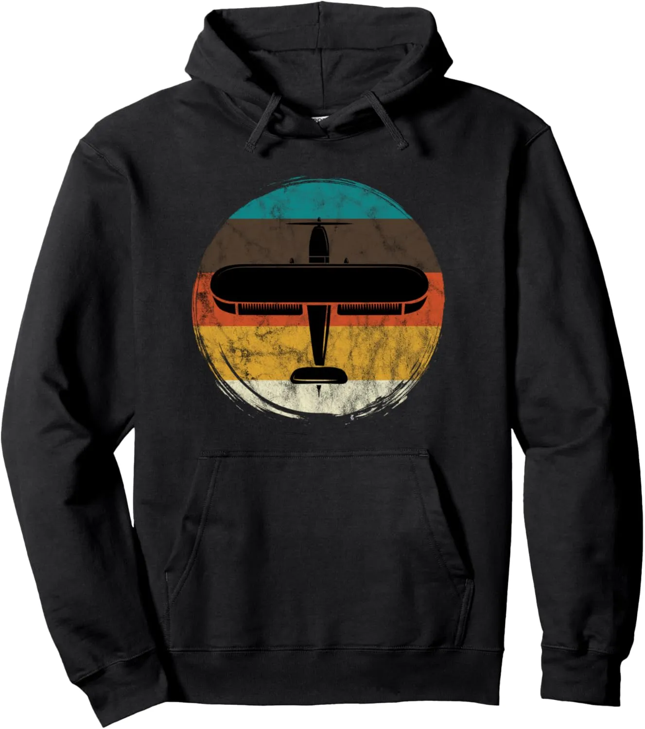 Retro Airplane Aviation Aviator Plane Airplane Aircraft Pullover Hoodie