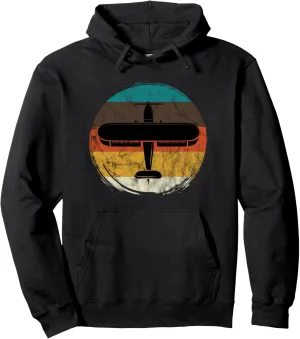 Retro Airplane Aviation Aviator Plane Airplane Aircraft Pullover Hoodie