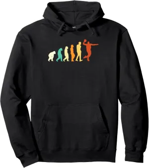 Retro Basketball Evolution BB Sports Player Pullover Hoodie