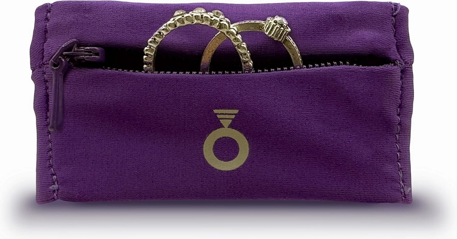 Ring Holder - Stylish Portable Wristband with Hidden Pocket for Men/Women, Discreet Jewelry Protector & Keeper, Key Holder, Gym Organizer, Travel & Fitness Accessories, Wedding Ring Storage