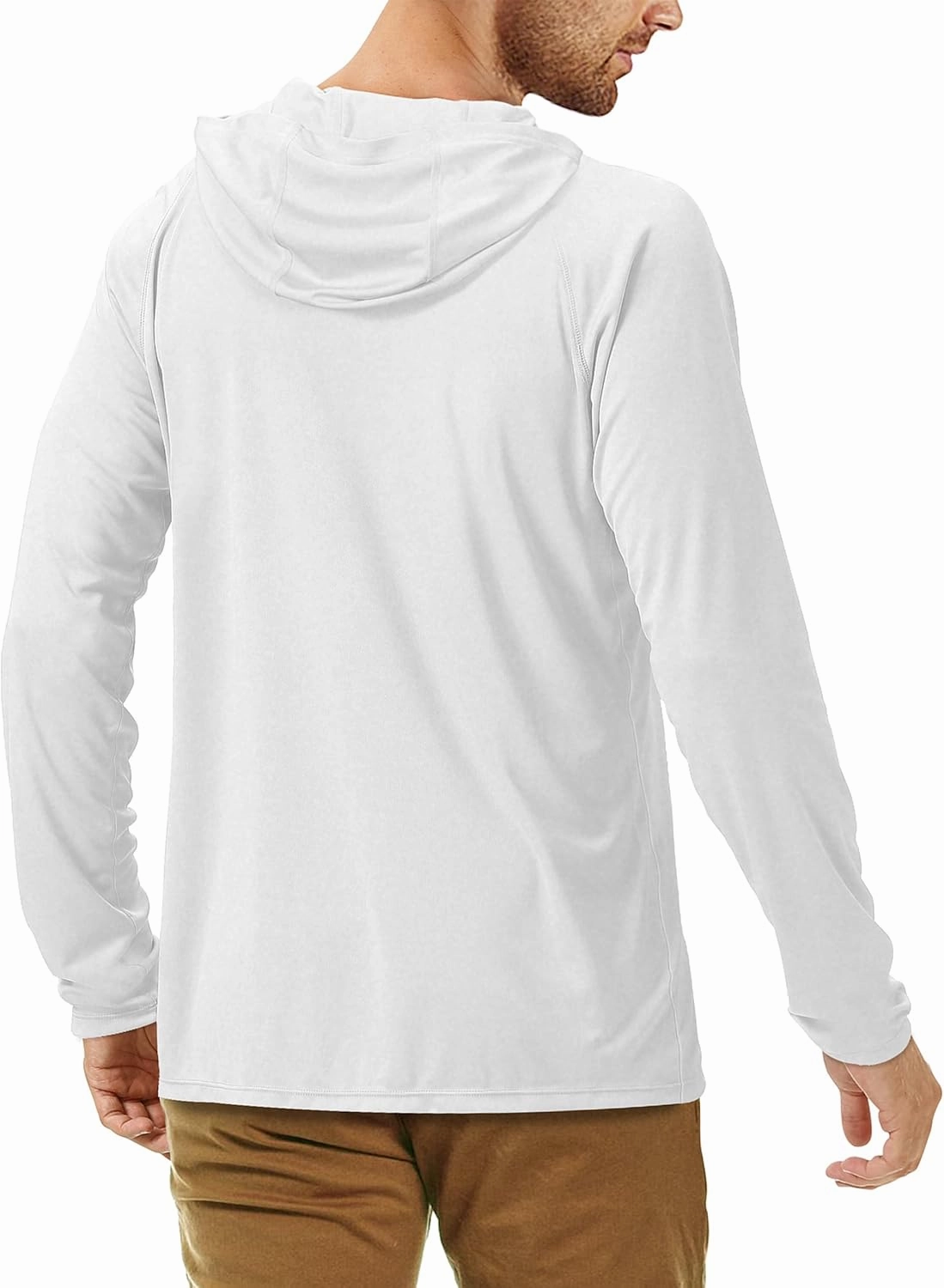 Roadbox UPF 50  Fishing Shirts for Men, Long Sleeve UV Sun Protection Hoodie, Outdoor Hiking Running Swimming Rash Guard