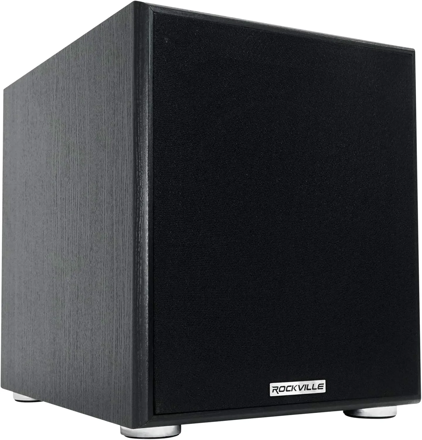 Rockville Rock Shaker 10" 600W Powered Home Theater Subwoofer, Deep Bass, Adjustable Crossover, Compact Design, Perfect for Movies and Music