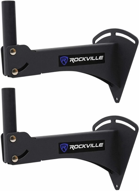 Rockville RPW20 (2) Adjustable Wall Mount Brackets for PA Speaker Installations