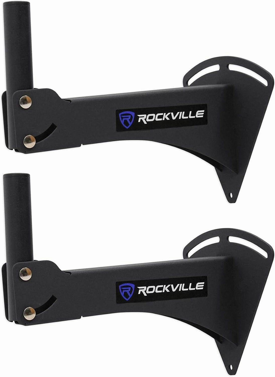Rockville RPW20 (2) Adjustable Wall Mount Brackets for PA Speaker Installations