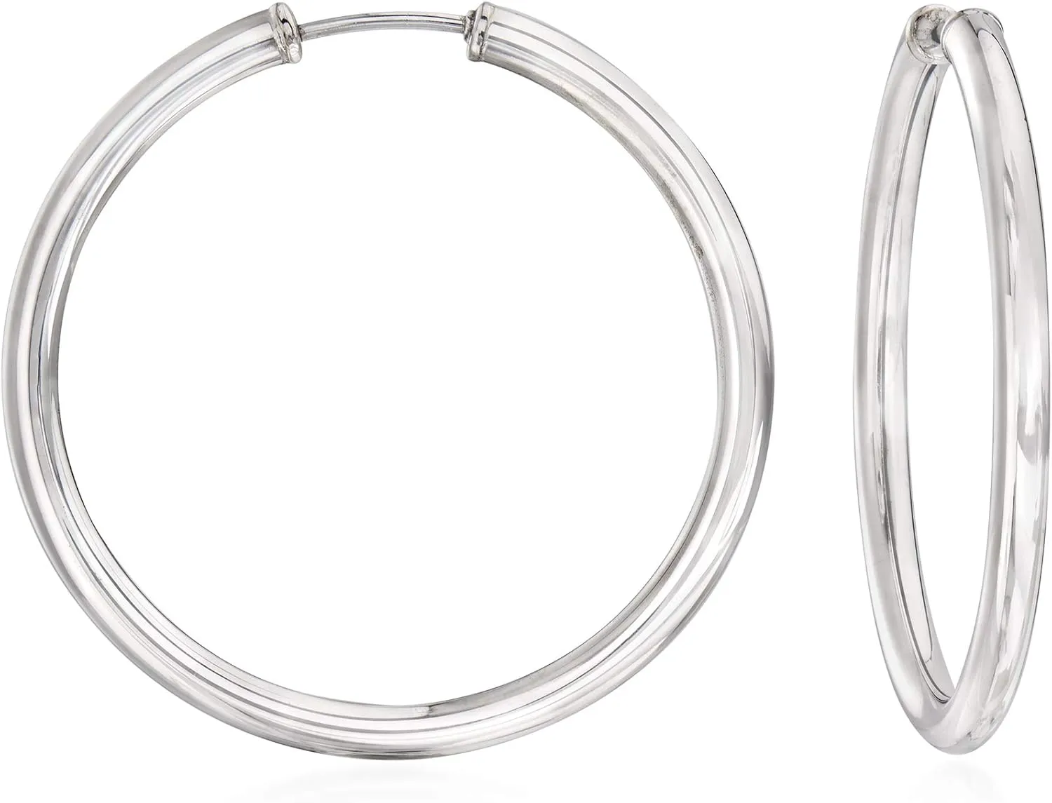 Ross-Simons Sterling Silver Medium Endless Hoop Earrings