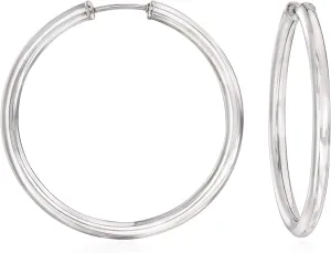 Ross-Simons Sterling Silver Medium Endless Hoop Earrings