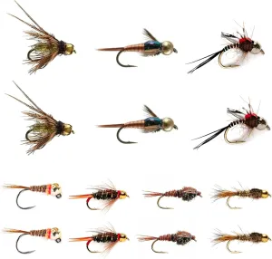 RoxStar Fly Shop Nymph Fly Hatch Pack, Premium Nymph Flies for Trout, Fly Fishing Flies for Trout, Tied in House