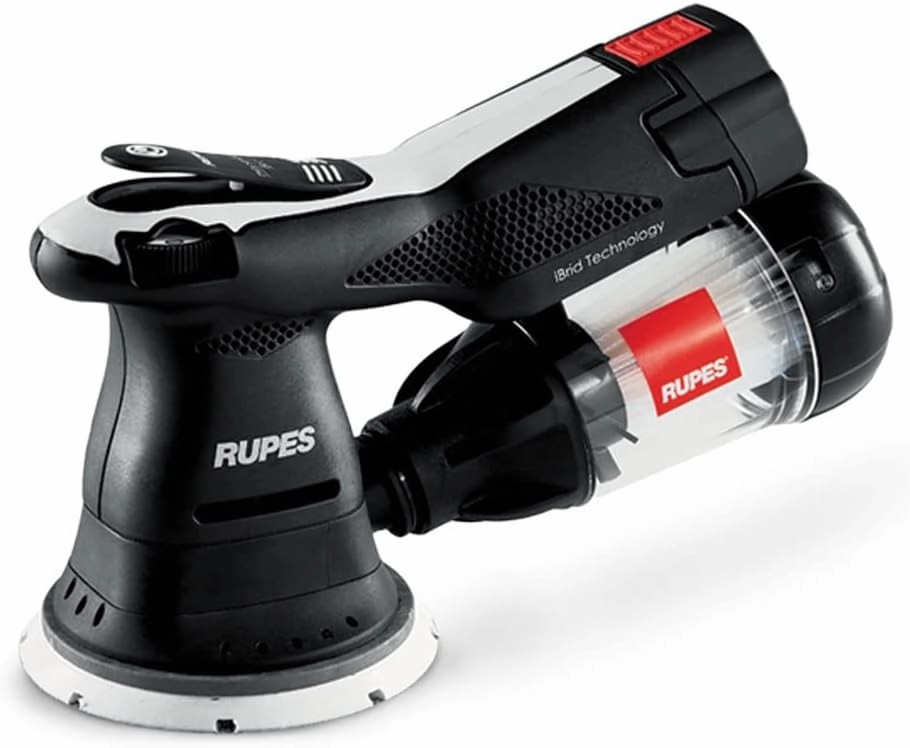 RUPES iBRID random orbital sander Ø125mm HSR73 STB kit   charger  2 battery pack  green tech filter