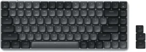 Satechi SM1 75% Mechanical Keyboard, LED Backlit Bluetooth Keyboard, 84 Keys Compact Wireless Key Board, Gaming Key Board for Mac and Windows - Dark Gray/Gray