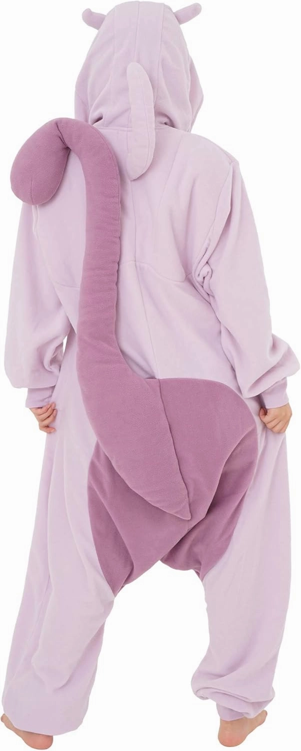 SAZAC Pokemon Mewtwo Kigurumi - Luxurious Adult Onesie Halloween Costume | Pokemon Pajamas | Easy Care, Durable Cosplay