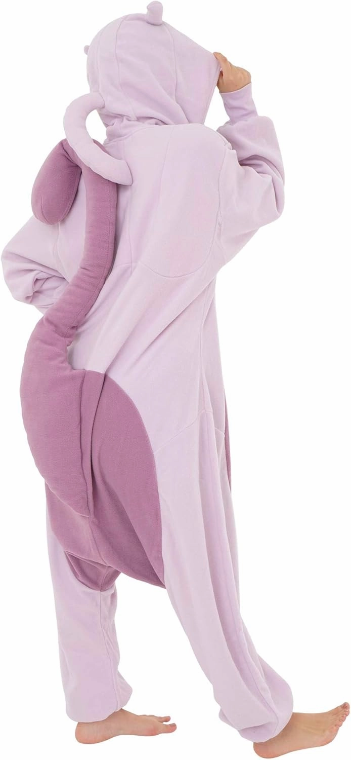 SAZAC Pokemon Mewtwo Kigurumi - Luxurious Adult Onesie Halloween Costume | Pokemon Pajamas | Easy Care, Durable Cosplay