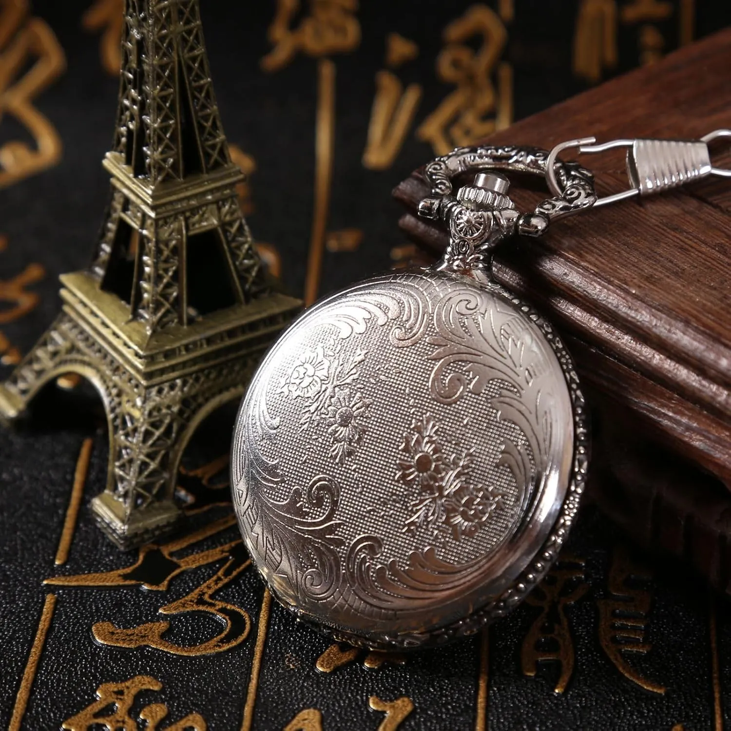 Scrying Mirror, Mini Black Obsidian Mirror Witch Witchcraft for Divination, Meditation, Witchy Gifts, Silver Finish