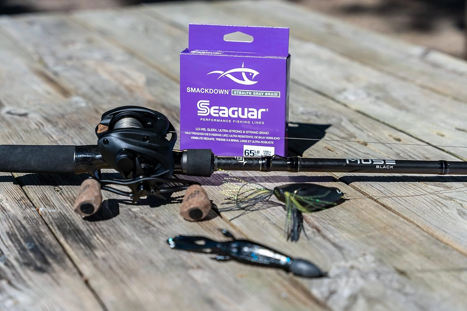Seaguar Smackdown Low Visibility Braided Fishing Line, Stealth Gray, Multiple Sizes
