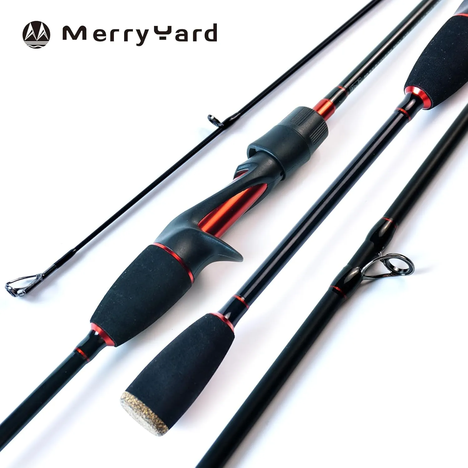 Seasprite IV Casting & Spinning Travel Fishing Rod(4 pcs),Portable Collapsible,High Performance Carbon Blank 24T 30T, Stainless Steel Line Guides w/Zirconium Oxide Rings Tip Top