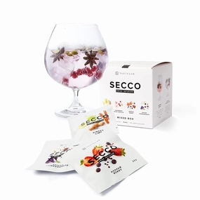 Secco Drink Infusion Signature Variety Box - Pack of 8 Botanical Sachets for Cocktail, Mocktail & Vodka Mixers - Mixologist Standards Alcohol Infusions for All Home Bartending Enthusiasts