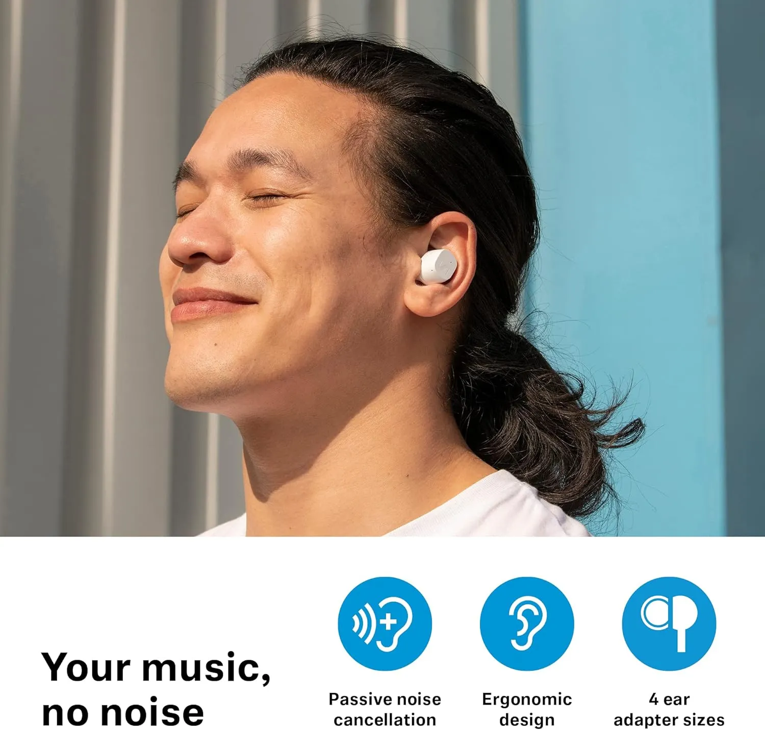 Sennheiser Consumer Audio CX True Wireless Earbuds - Bluetooth In-Ear Headphones for Music and Calls with Passive Noise Cancellation, Touch Controls, Bass Boost, IPX4 and 27-hour Battery Life, White