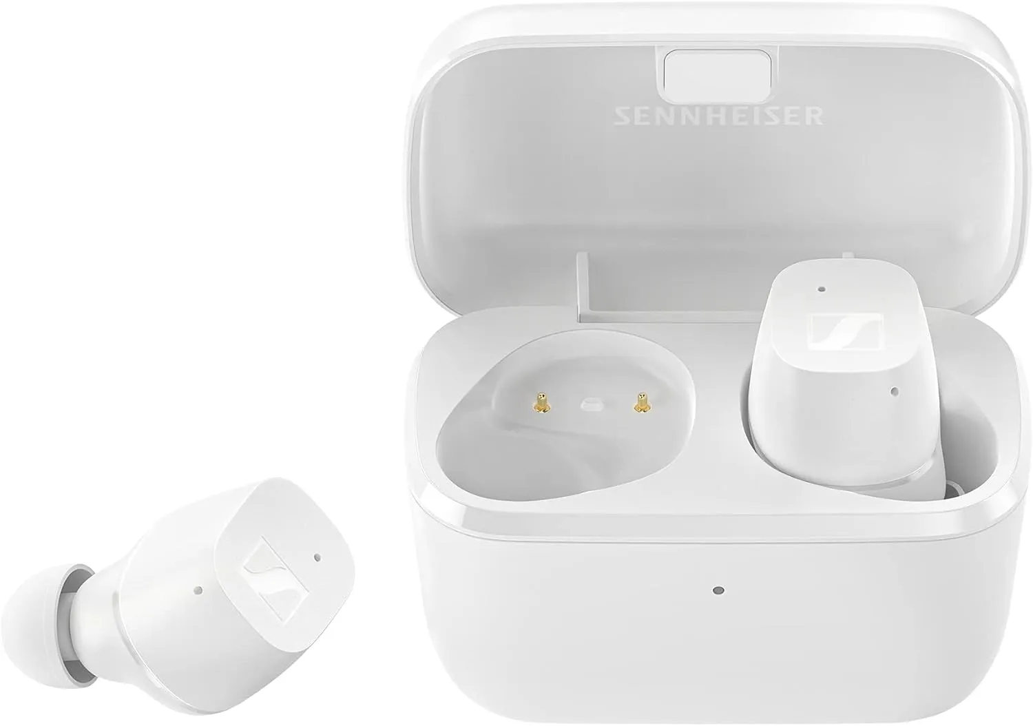 Sennheiser Consumer Audio CX True Wireless Earbuds - Bluetooth In-Ear Headphones for Music and Calls with Passive Noise Cancellation, Touch Controls, Bass Boost, IPX4 and 27-hour Battery Life, White