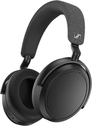 Sennheiser Consumer Audio Momentum 4 Wireless Headphones - Bluetooth Headset for Crystal-Clear Calls with Adaptive Noise Cancellation, 60h Battery Life, Lightweight Folding Design, Black (509266)